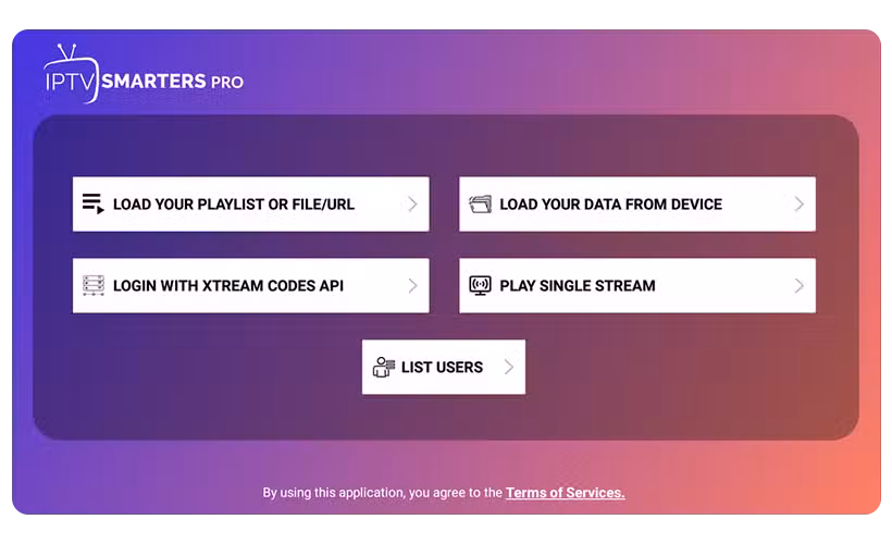 Preview of IPTV player options